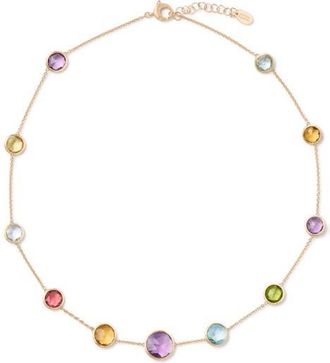 Marco Bicego Jaipur Mixed Semiprecious Stone Bracelet in Gold at Nordstrom, Size 16.5 In
