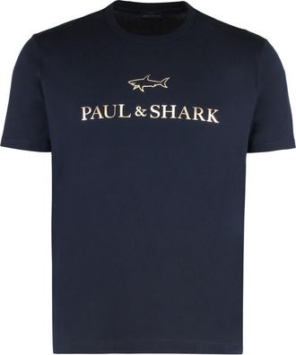 Paul & Shark Navy Blue Crew Neck T-Shirt