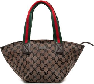 Gucci Pre-owned Gucci GG Canvas Web Handbag Ladies 1KU74JAXLJO1S8F3