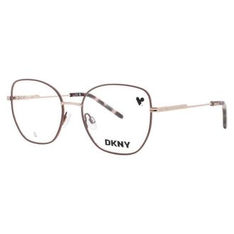 DKNY Ladies Rose Gold Tone Square Eyeglass Frames Dk1034