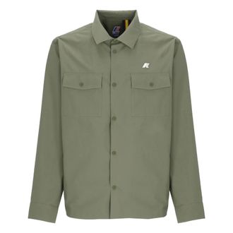 K-Way Umbert Overshirt - Heren - Casual Overhemden - Groen - S - Polyester - Overhemden