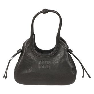 Miu Miu Tassen, Dames, Zwart, ONE Size, Leer, Ivy Tote