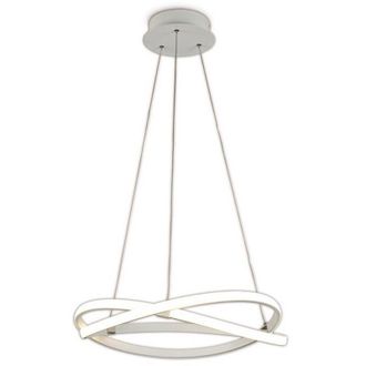 Mantra Inspired Mantra - Infinity Wh - L&aacute;mpara Colgante De Techo 42w Led 3000k, 3400lm, Regulable Blanco, Acr&iacute;lico Blanco