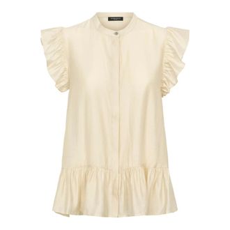 Bruuns Bazaar AcanthoBBLiya Top - Dames - Blouses & Shirts - Beige - Maat: 2XL