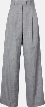 Givenchy Checked wool wide-leg pants