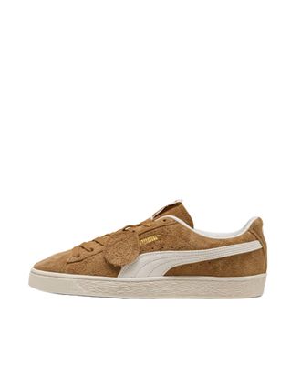 Puma Mens Sneakers Charles F. Stead V Honey Butter Butter-White Suede Leather Upper Trainers Butter/white