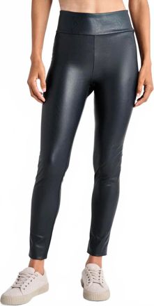 Splendid Vegan Leather Legging In Navy