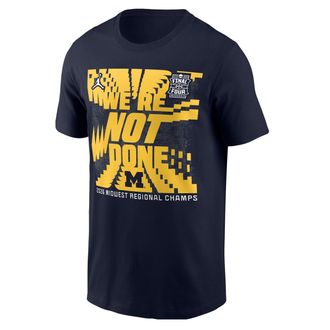 Nike Mens Michigan (Team) Jordan College T-Shirt in Blue | M11332P454RFMI-NVY
