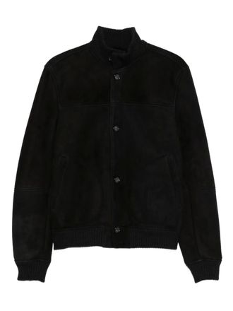 ERALDO suede jacket - men - Merino/Suede - L - Black