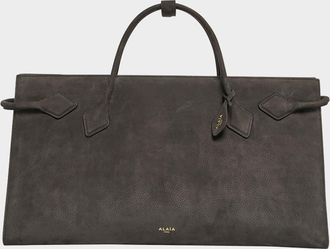 Alaia Le Teckel Suede Tote Bag