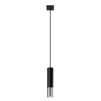 Sollux Lighting L&aacute;mpara de techo cromo negro acero alt. 100 cm