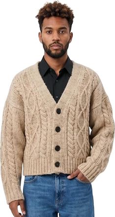 Dsquared2 Beige V Neck Cardigan