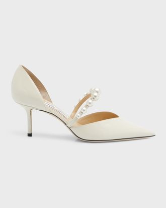 Jimmy Choo London Aurelie d & apos;Orsay Pearly Band Pumps