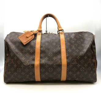 Louis Vuitton Brown Monogram Canvas Boston Bag (Pre-Owned)