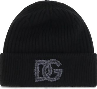 Dolce & Gabbana Black Logo Beanies Cap
