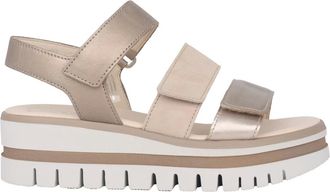 Gabor Schoenen, Dames, Geel, 38 EU, Gouden Damessandaal - Stijlvol Schoeisel