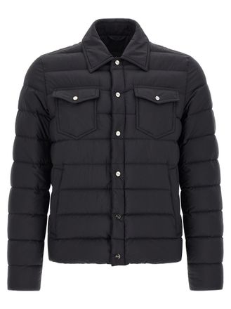 Herno Black Shirt Collar Jacket