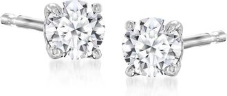 Ross-Simons Lab-Grown Diamond Stud Earrings in Sterling Silver