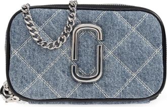 Marc Jacobs Schoudertas The Snapshot - Dames - Schoudertassen - Blauw - ONE Size - Denim - Tassen