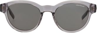Montblanc Round-Frame Acetate Sunglasses