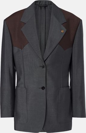 Versace Medusa wool and mohair blazer