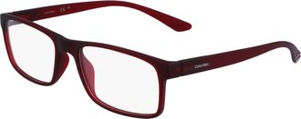 Calvin Klein Demo Rectangular Mens Eyeglasses CK19569 605 55