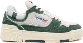 Autry Green Logo Low Sneakers