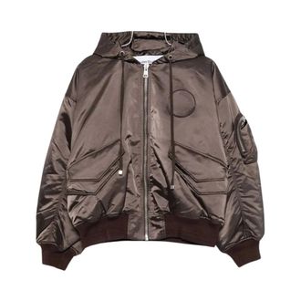 &Eacute;tudes Studio Jassen, Heren, Bruin, M, Nylon, Oversized Bomberjack