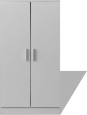 vidaXL Shoe Cabinet 7 Shelves White Vidaxl