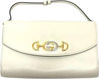 Gucci Pre-owned Leather gucci-bags - Dames - Vintage Handtas - Wit - ONE Size - Vintage