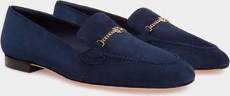 Bally Daily Emblem Suede Loafers, Brand Size 40 ( US Size 9.5 )