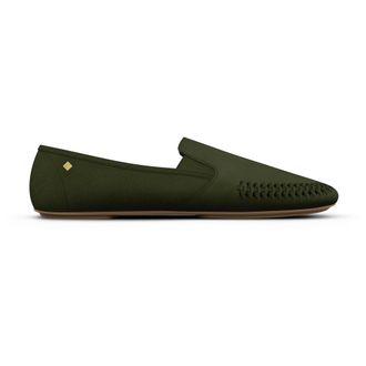 Rivieras Shoes Jazz Suede Slip-On Moccasin in Forest Green at Nordstrom, Size 44