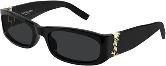 Saint Laurent SL M152 001 Zonnebrillen - Dames - Zonnebrillen - Zwart - 55 MM - Nylon - Accessoires