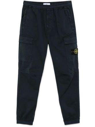 Stone Island Cargo broek met Compass-logopatch - Blauw