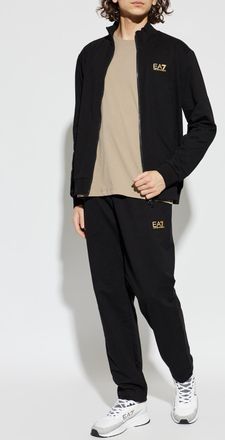 Emporio Armani T-shirt With Printed Logo, Mens, Beige