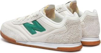 New Balance Womens Suede And Textile Sneaker White