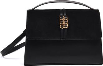Baldinini Bolso bandolera de ante y piel - Bags - Mujer - Negro - ONE SIZE