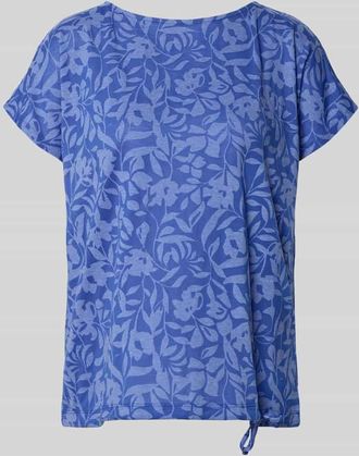 Betty Barclay T-Shirt mit Kordelzug am Saum und Rundhalsausschnitt in Royal, Gr&ouml;&szlig;e 36