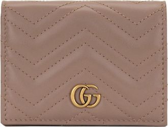 Gucci GG Marmont Wallet - Dames - Portefeuilles - Bruin - ONE Size - Leer - Accessoires