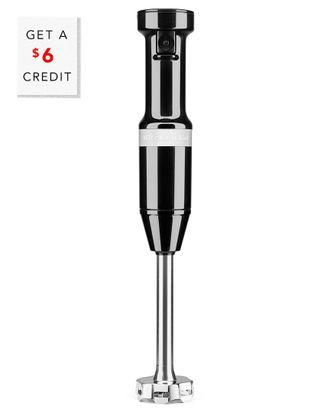KitchenAid Corded Variable-Speed Black Immersion Blender with Blending Jar with $6 Credit