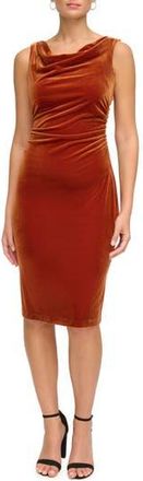 Kensie Cowl Neck Dress in Cinnamon at Nordstrom Rack, Size 12