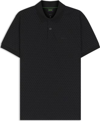 HUGO BOSS Mens Pl Goc Chip Pattern 10277283 0 Polo Shirt in Black 001 - Size 2XL
