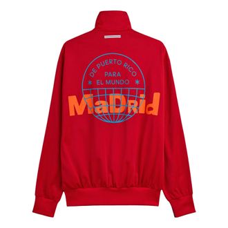 adidas x Bad Bunny DTmF Tour Merch Madrid Firebird Track Jacket Red LG9055