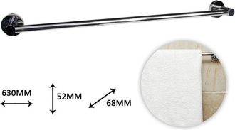 Trade Shop Trade Shop - Toallero De Ba&ntilde;o Fijo De Pared De Acero Con Fijaci&oacute;n Por Tornillos