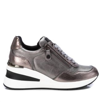 Xti Womens Casual Wedge Sneakers In Silver