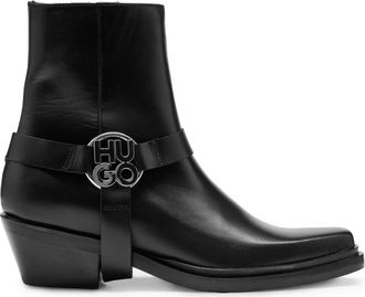 HUGO BOSS Kody Stacked-Logo Enkellaarsjes