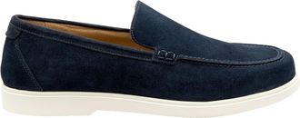 Loake Mens TUSCANY SUEDE CASUAL SHOE NAVY Cotton - Size UK 10