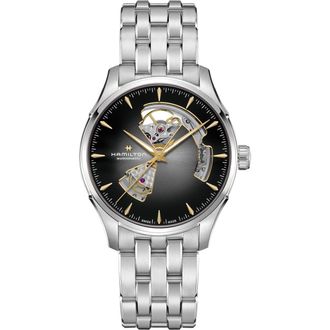 Hamilton Jazzmaster Open Heart Automatic Bracelet Watch, 40mm in Black at Nordstrom
