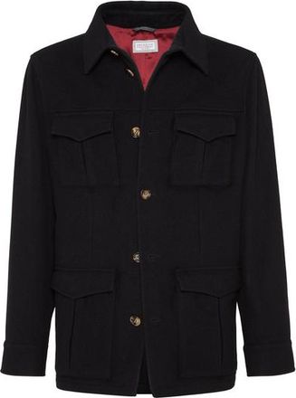 Brunello Cucinelli Water-resistant safari jacket in Black at Nordstrom, Size 52 It