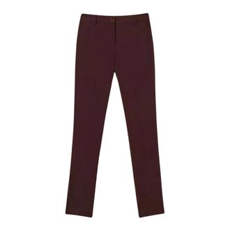 Twinset Pantaloni Sigaretta - - Trousers - Donna - Marrone - L